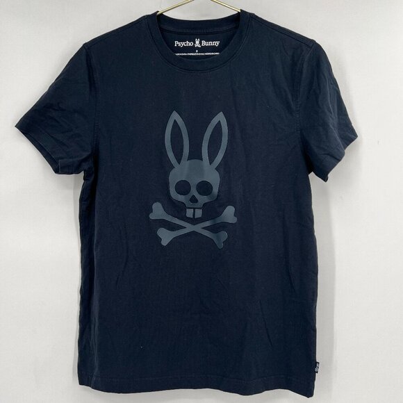 Psycho Bunny Graphic Logo T-Shirt Navy Mens Size 3 M - Picture 1 of 11